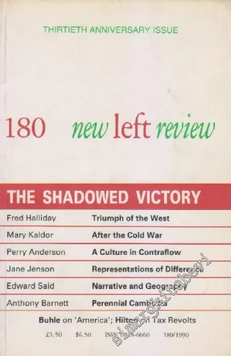 New Left Review - Case: The Shadowed Victory - Sayı: 180      March - April