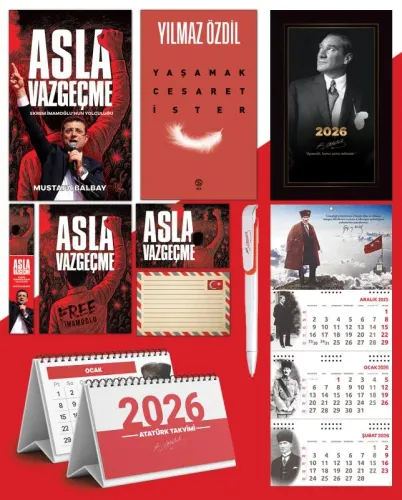 Asla Vazgeçme - Ayraç - Kartpostal - Poster - Yaşamak Cesaret İster - 