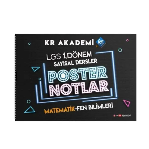 KR Akademi 2023 LGS 1. Dönem Sayısal Bölüm Poster Notlar