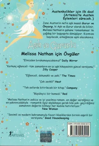 Aşık ve Gururlu Melissa Nathan Artemis Yayınları %46 indirimli