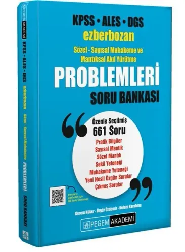 Pegem Yayınları KPSS ALES DGS Ezberbozan Sözel-Sayısal Muhakeme ve Man
