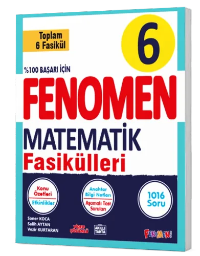 6 FENOMEN MATEMATİK FASİKÜL SETİ (1-2-3-4-5-6. SAYILAR)