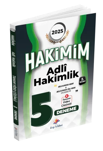 Dizgi Kitap Yayınları 2025 Hakimim Adli Hakimlik Tamamı Video Çözümlü 