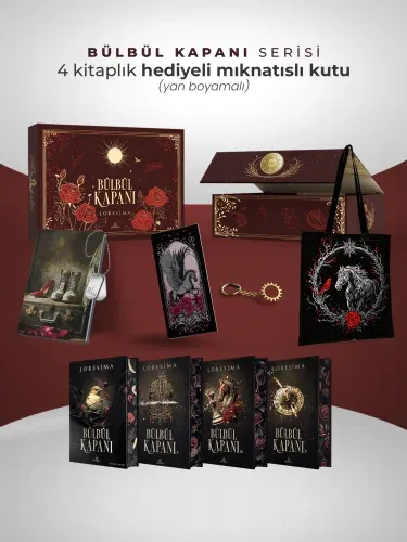SET-BÜLBÜL KAPANI SERİSİ(4 KİTAP) MIKNATISLI KUTU-YAN BOYAMALI