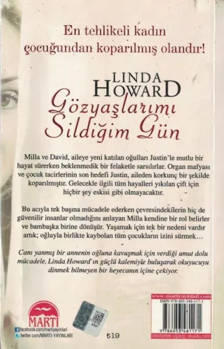 Gözyaşlarımı Sildiğim Gün Linda Howard Martı Yayınevi %60 indirimli