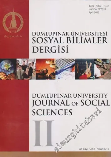 Dumlupınar Üniversitesi Sosyal Bilimler Dergisi - Sayı: 32  2    Nisan