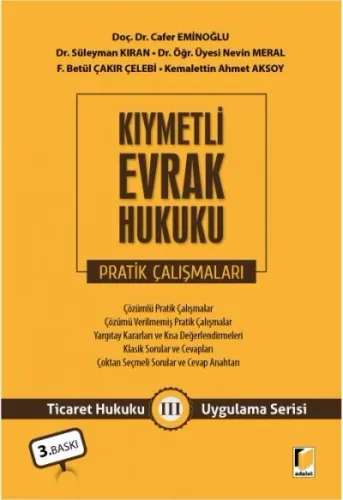 Kıymetli Evrak Hukuku Pratik Çalışmaları
