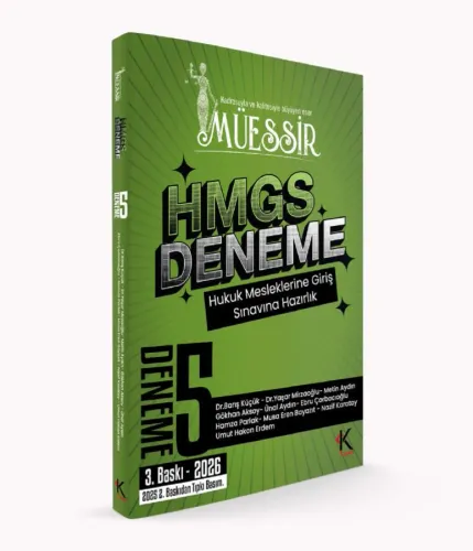 MÜESSİR 2026 HMGS 5 Deneme Fasikül Çözümlü