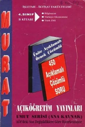 4. Sınıf İşletme-İktisat B Kitabı