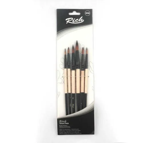 Rich Fırça Seti Detay Fırça 6 lı Set 5