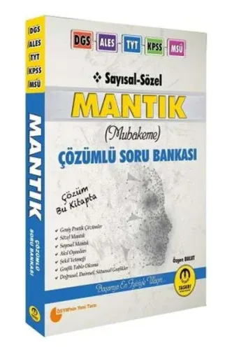 Tasarı Yayınları DGS ALES KPSS TYT MSÜ Sayısal Sözel Mantık Soru Bankası Çözümlü