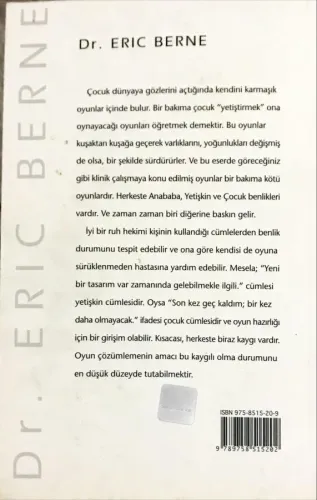 Hayat Denen Oyun Dr. Eric Berne Kariyer