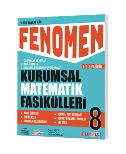 8 FENOMEN KURUMSAL MATEMATİK FASİKÜLLERİ (1.-2.-3. FASİKÜL)