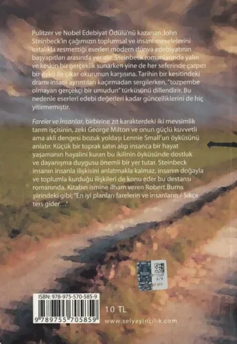 Fareler ve İnsanlar John Steinbeck Sel Yayıncılık %60 indirimli