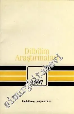 Dilbilim Araştırmaları Dergisi 1997 -