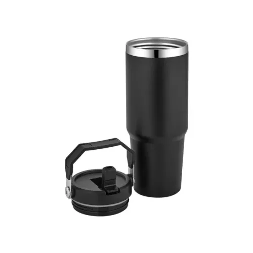 Çelik Termos - Siyah - 900 ml - Üstten Saplı - Halkkitabevi Çelik Termos - Siyah - 900 ml - Üstten Saplı - Halkkitabevi
