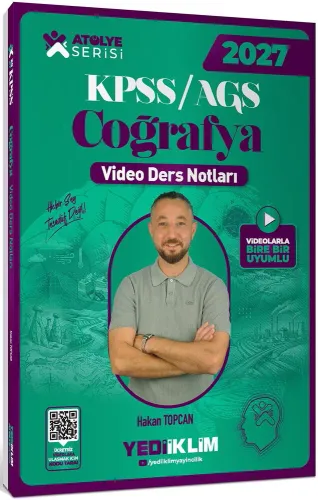 Yediiklim Yayınları 2027 KPSS AGS Atölye Serisi Genel Kültür Coğrafya 