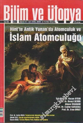 Bilim ve Ütopya Aylık Bilim, Kültür ve Politika Dergisi: Hint'te Antik Yunan'da Atomculuk ve İslâm Aatomculuğu - Sayı: 206    17  Ağustos