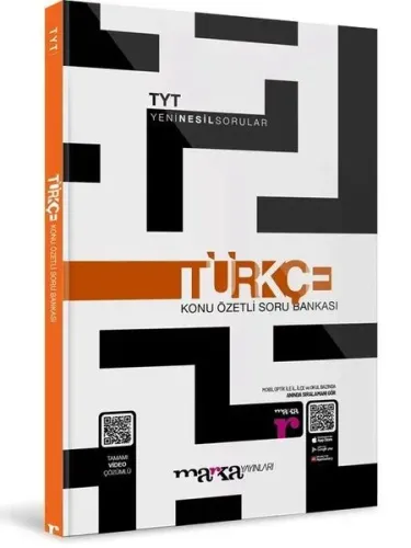 Marka Yayınları 2022 TYT Türkçe Konu Özetli Yeni Nesil Soru Bankası Tamamı Video Çözümlü