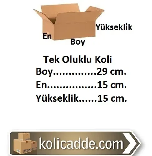 Toptan Karton Kutu 29x15x15 cm.