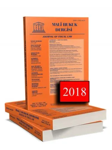 Legal Mali Hukuk Dergisi ( 2018 Yılı Aboneliği ) ( 12 Sayı )