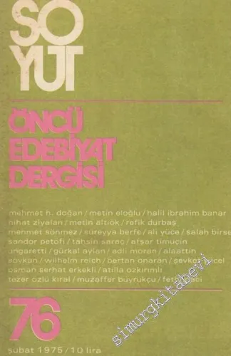 Soyut Öncü Aylık Edebiyat Dergisi - Sayı: 76      Şubat