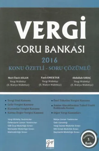 Vergi Soru Bankası 2016