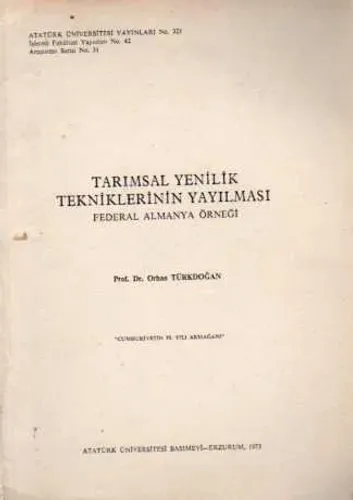 Tarımsal Yenilik Tekniklerinin Yayılması