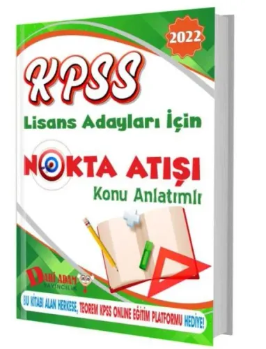 Dahi Adam 2022 KPSS Genel Yetenek Genel Kültür Nokta Atışı Konu Anlatımlı Tek Kitap