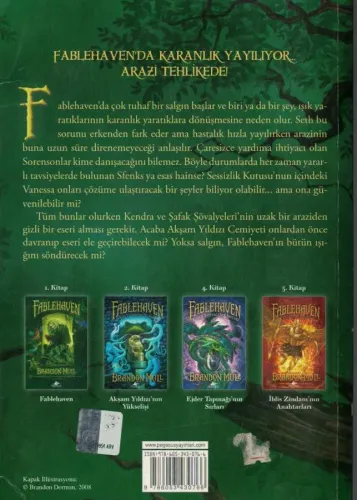 Fablehaven 3 Gölge Salgını Brandon Mull Pegasus Yayıncılık %71 indirim