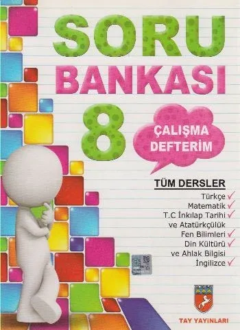Tay Yayınları 8. Sınıf Tüm Dersler Soru Bankası Çalışma Defterim