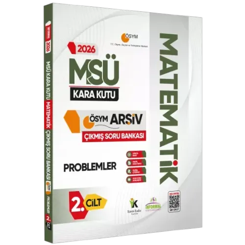 İnformal Yayınları 2026 MSÜ Matematiğin Kara Kutusu 2.Cilt PROBLEMLER 