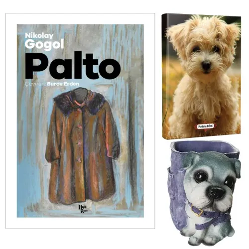 Palto - Nikolay Gogol ve Dekoratif Köpek Kalemlik - Neşeli Yüz Planlama Defteri