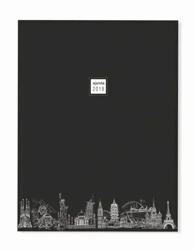 Akademi Çocuk 2019 World Of Citys (Black Edition)- Haftalık Ajanda