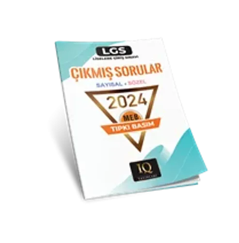 IQ YAYINLARI TIPKI BASIM LGS ÇIKMIŞ SORULAR-2024