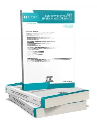 İzmir Bakırçay Üniversitesi Hukuk Fakültesi Dergisi 2021 Yılı Aboneliği ( 2 Sayı )