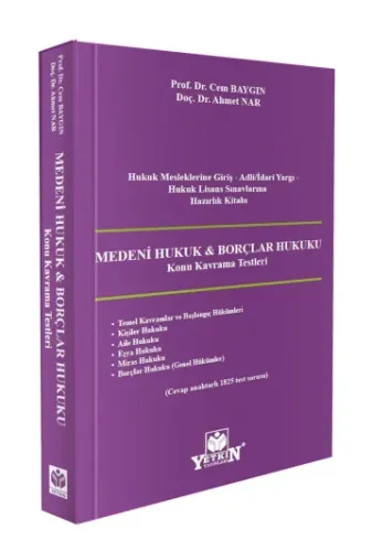 Medeni Hukuk Borçlar Hukuku Konu Kavrama Testleri