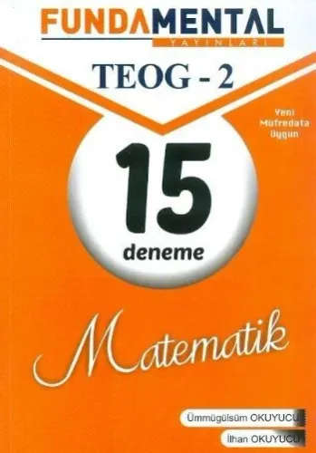 Fundamental 8. Sınıf TEOG 2 Matematik 15 Deneme
