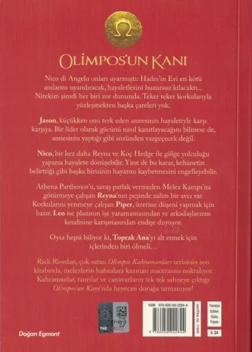 Olimpos'un Kanı / Olimpos Kahramanları 5 Cassandra Clare Doğan Egmont 