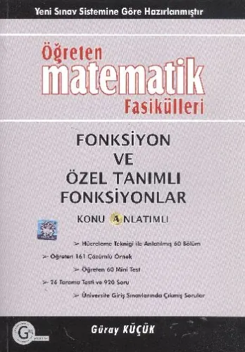 Gür Öğreten Matematik Fasikülleri Fonksiyon ve Özel Tanımlı Fonksiyonlar Konu Anlatımlı