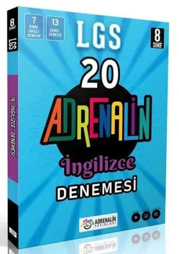 Adrenalin Yayınları 8. Sınıf LGS İngilizce 20 Branş Denemesi