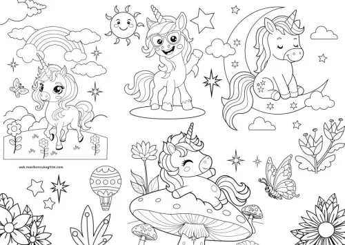 Unicorn Dünyası (Boyama Kitabı)