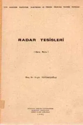 Radar Tesisleri Ders Notu