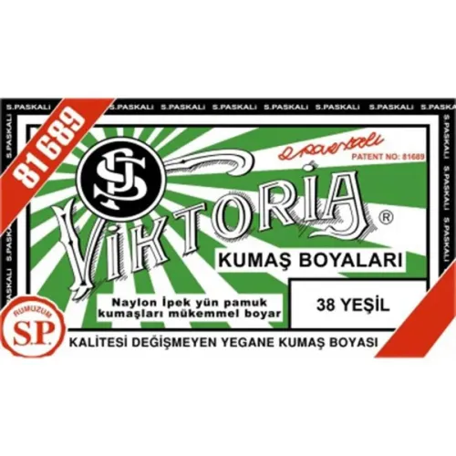 VİKTORİA TOZ KUMAŞ BOYASI YEŞİL 38