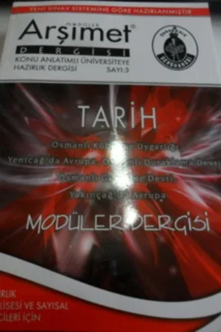 Tarih Modüler Dergisi Sayı: 3