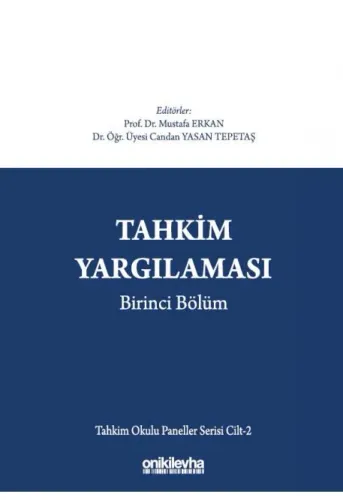 Tahkim Yargılaması Birinci Bölüm