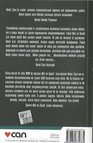 Mai ve Siyah Halid Ziya Uşaklıgil Can Yayınları %65 indirimli