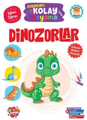Kültür - Etkinlikli Kolay Boyama – Dinozorlar