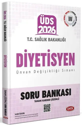 Data Yayınları 2026 T.C. Sağlık Bakanlığı ÜDS Diyetisyen Soru Bankası (Tamamı Karekod Çözümlü)
