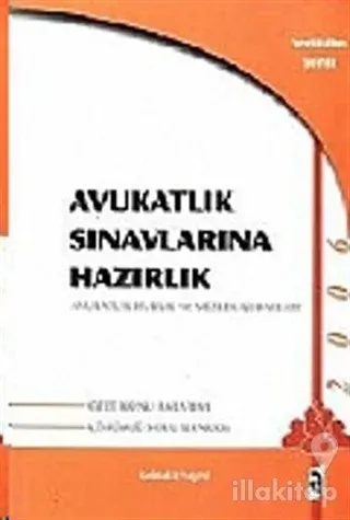Avukatlık Sınavlarına Hazırlık Avukatlık Hukuk ve Meslek Kuralları